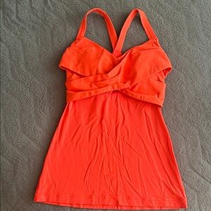 EUC Women’s Lululemon Orange Strappy Tank Size 6